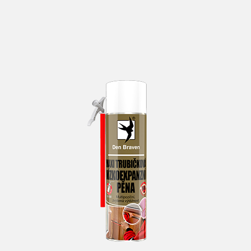 Den Braven - Maxi trubičková nízkoexpanzní pěna, trubičková dóza 500 ml, žlutá