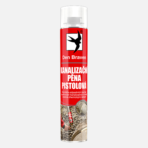 Den Braven - Kanalizační pěna, pistolová dóza 750 ml, zelená
