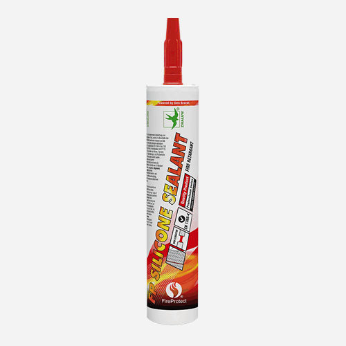 Den Braven - Silikonový protipožární tmel, kartuše 280 ml, šedý