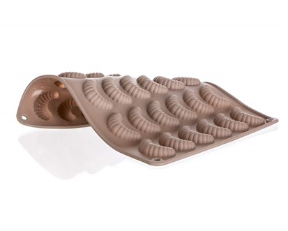 BANQUET Forma na rohlíčky silikonová CULINARIA 35 x 25 x 1,3 cm, hnědá