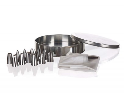 BANQUET Dekorační sada CULINARIA - zdobící sáček, 14 trysek, konektor