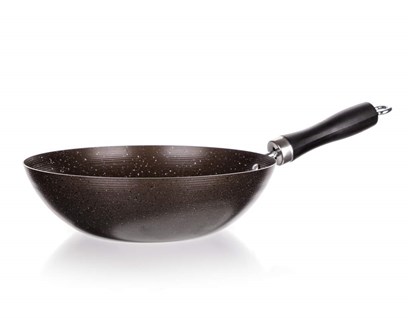BANQUET Pánev WOK s nepřilnavým povrchem GRANITE Brown 25 cm
