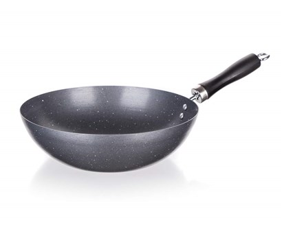 BANQUET Pánev WOK s nepřilnavým povrchem GRANITE Grey 28 cm