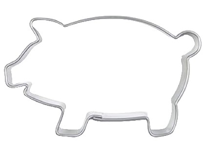 vykraj. cukr. PRASÁTKO nerez       (10ks)