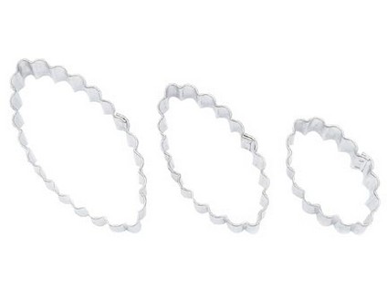 vykraj.cukroví OVÁL zoubk.sada 3díl.