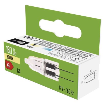 Halogenová žárovka JC 14W G4 teplá bílá, stmívatelná