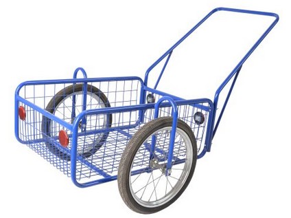 vozík PEGAS, komaxit, 450x640x280(1320)mm, nosnost 100kg