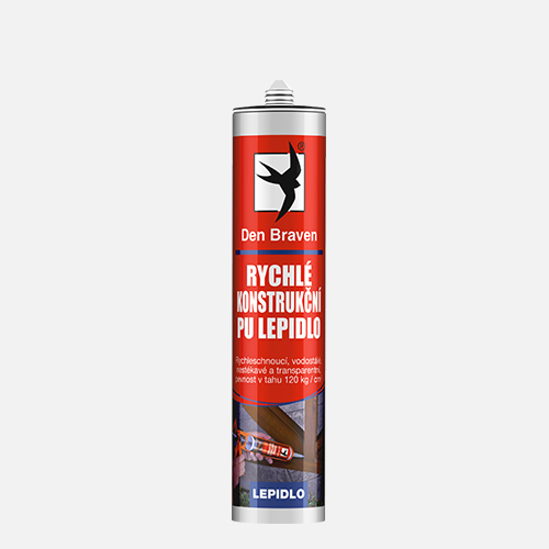 Den Braven - Rychlé konstrukční PU lepidlo, kartuše 300 ml