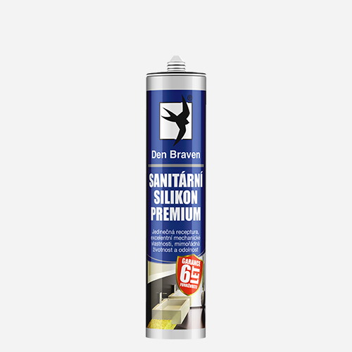 Den Braven - Sanitární silikon PREMIUM, kartuše 280 ml, bílý