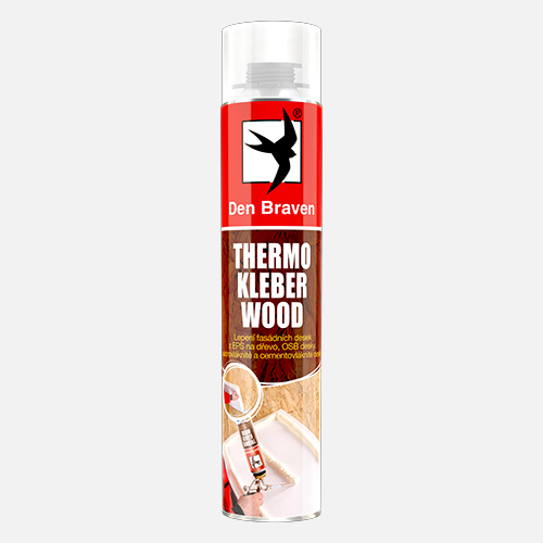 Den Braven - THERMO KLEBER WOOD, pistolová dóza 750 ml, žlutá