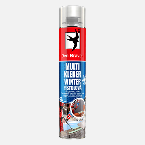 Den Braven - MULTI KLEBER WINTER, pistolová dóza 750 ml, zelená