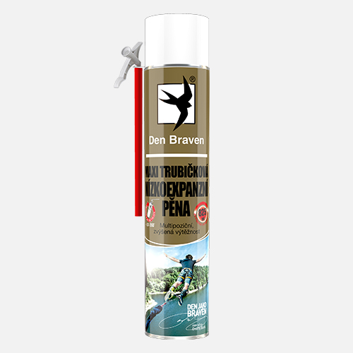 Den Braven - Maxi trubičková nízkoexpanzní pěna, trubičková dóza 825 ml, žlutá