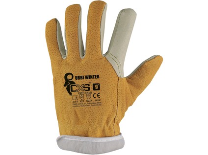 Rukavice CXS URBI WINTER, zimní, kožené, vel. 11