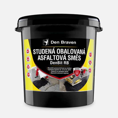 Den Braven - Studená obalovaná asfaltová směs DenBit RB, kbelík, 25 kg