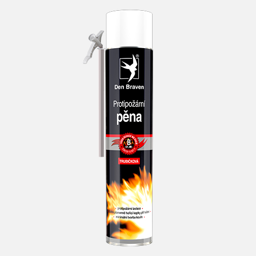 Den Braven - Protipožární pěna, trubičková dóza 750 ml, červená 40311RP