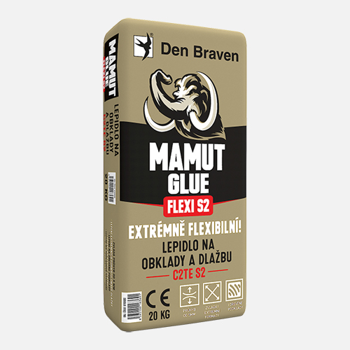 Den Braven - MAMUT GLUE FLEXI S2 – Extrémně flexibilní lepidlo na obklady a dlažbu C2TE S2, pytel 20 kg