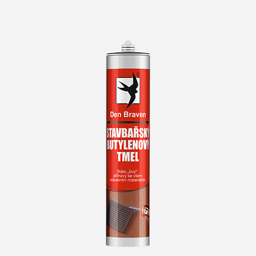 Den Braven - Stavbařský butylenový tmel, kartuše 310 ml, šedý