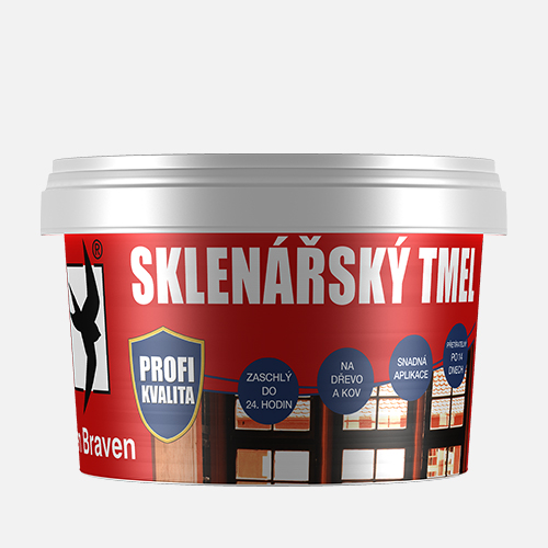 Den Braven - Sklenářský tmel, kbelík 10 kg, béžový