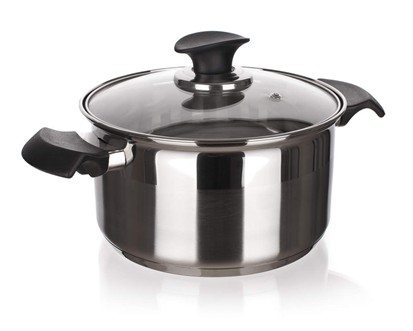 BANQUET Hrnec nerezový AKCENT New Line 18 cm, 2,65 l, s poklicí