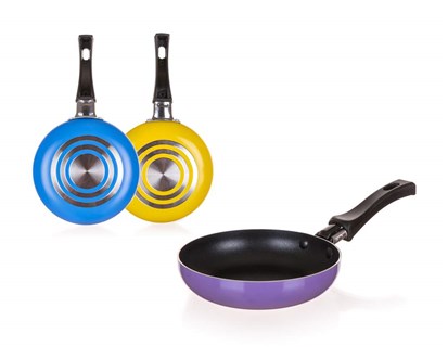 BANQUET Pánev mini s nepřilnavým povrchem NATURA 14 x 3 cm, mix barev