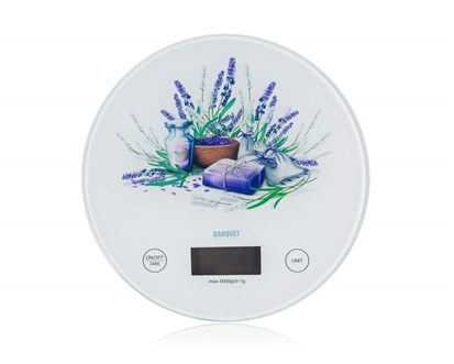 BANQUET Váha kuchyňská digitální LAVENDER 5 kg