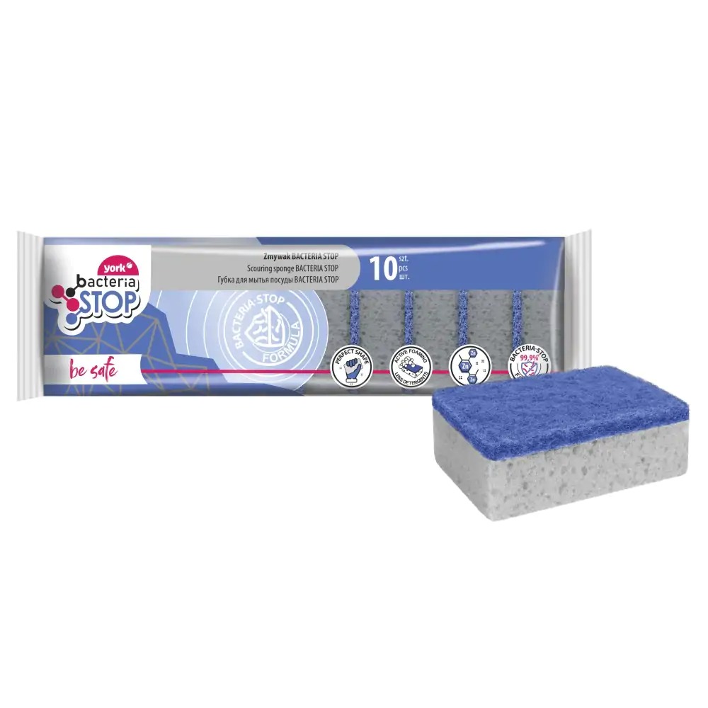 Houbička na nádobí BACTERIA STOP 10ks