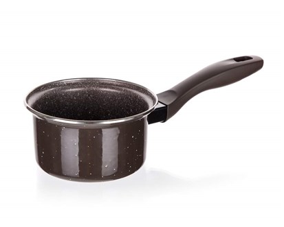 BANQUET Rendlík smaltovaný GRANITE Dark Brown 14 x 6,5 cm, 0,55 l
