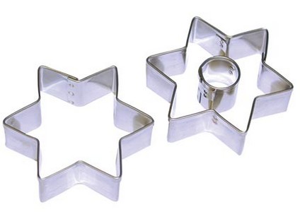 vykraj. cukr.HVĚZD.5cm+střed s.2díl.nerez