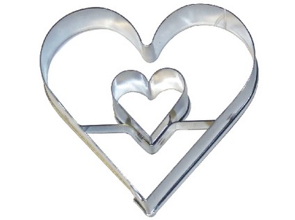 vykraj.cukroví SRDCE SE SRDÍČKEM