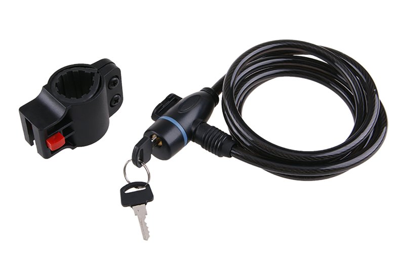 zámek lankový  8x1500mm 2kl. spirálový