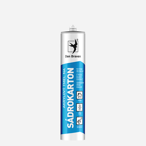 Den Braven - Akrylový tmel na sádrokartony, kartuše 310 ml, bílá