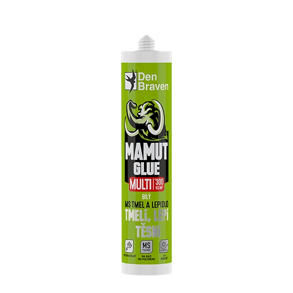 Den Braven - MAMUT GLUE Multi, kartuše 290 ml, černá