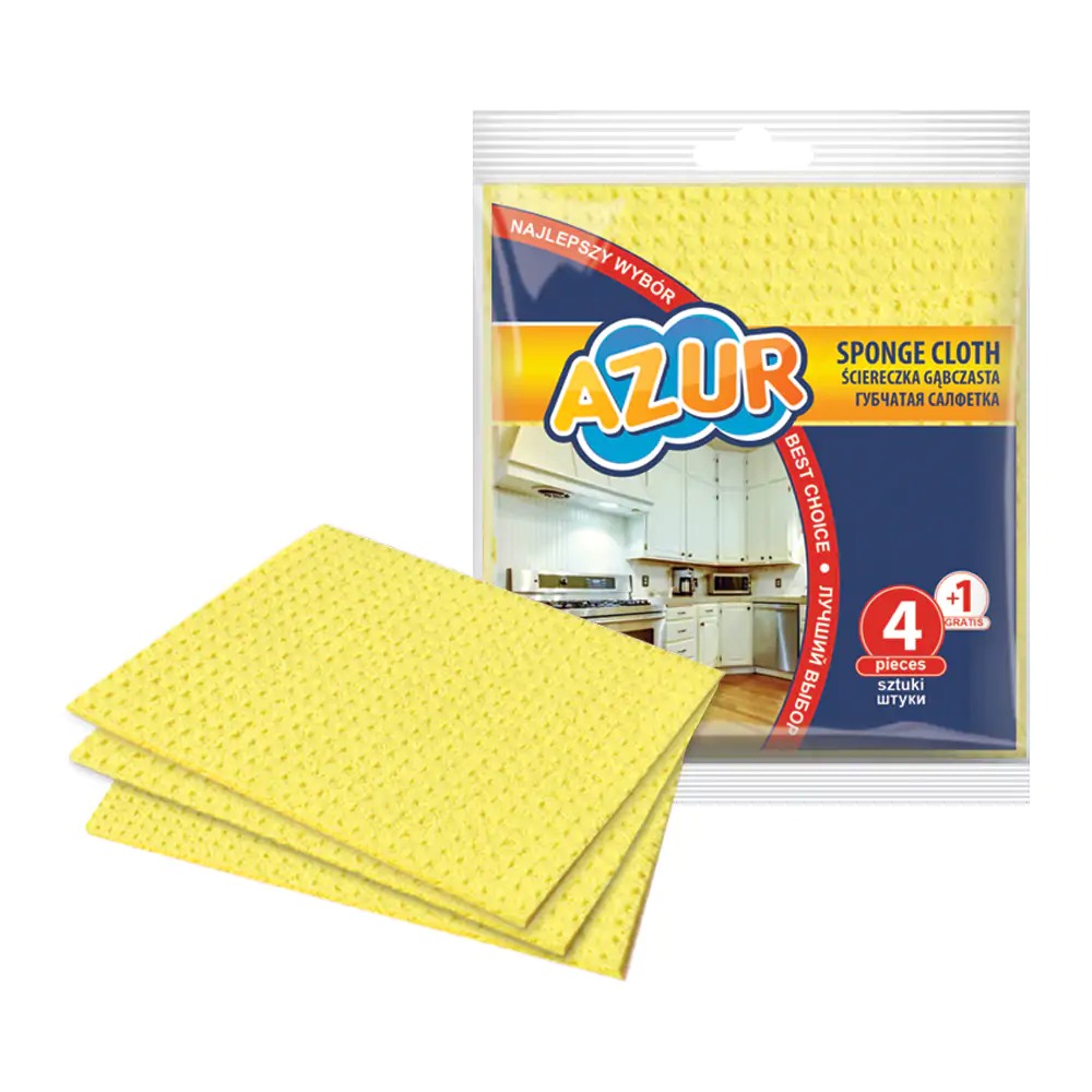Univerzální houbová utěrka AZUR 4+1ks zdarma