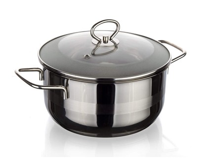 BANQUET Kastrol nerezový MATTE New Line 26 cm, 6,5 l, s poklicí