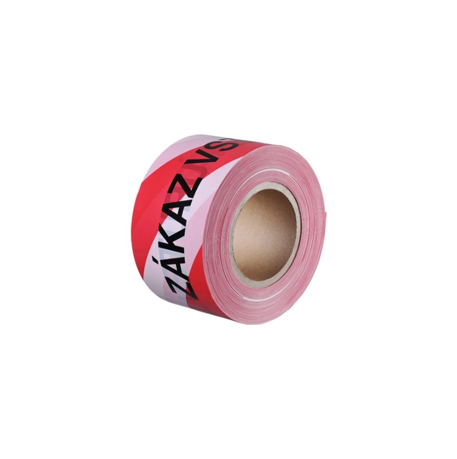 Den Braven - Bariérová páska, 100 mm x 100 m, červenobílá