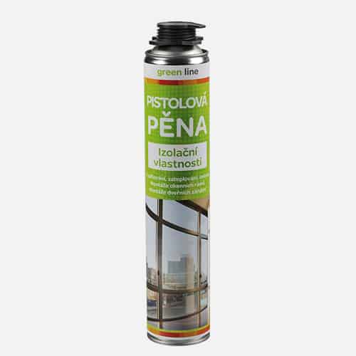 Den Braven - Pistolová pěna Green line, pistolová dóza 750 ml, žlutá