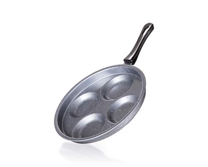 BANQUET Pánev na 4 lívance GRANITE Grey 24 cm