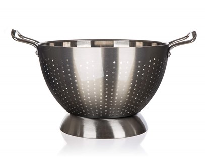 BANQUET Cedník nerezový LATINO METALLIC Platinum 24 x 17,5 cm