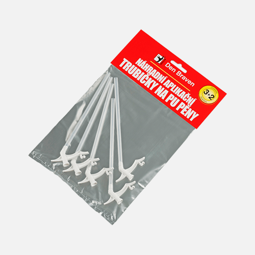 Den Braven - Náhradní aplikační trubičky pro PU pěny, 3 ks + 2 ks ZDARMA v blistru