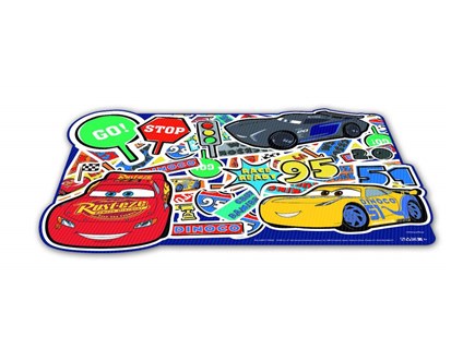 Prostírání plastové tvarované CARS L 43 x 29 cm